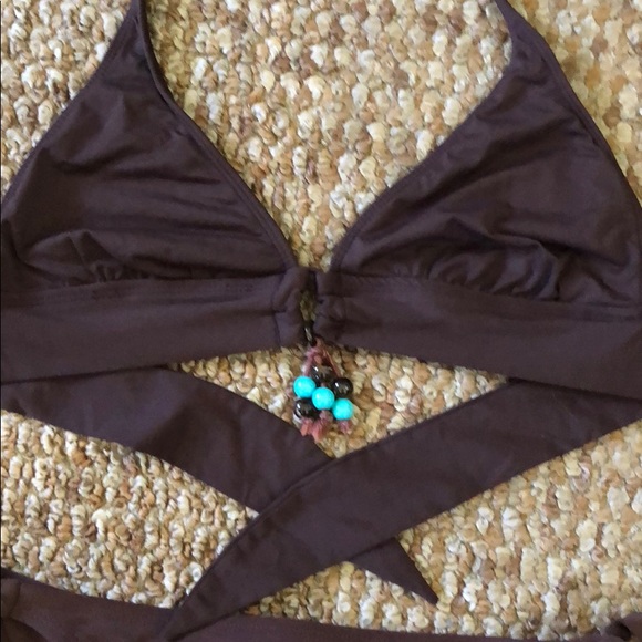 Brown two piece swimsuit - Picture 2 of 3